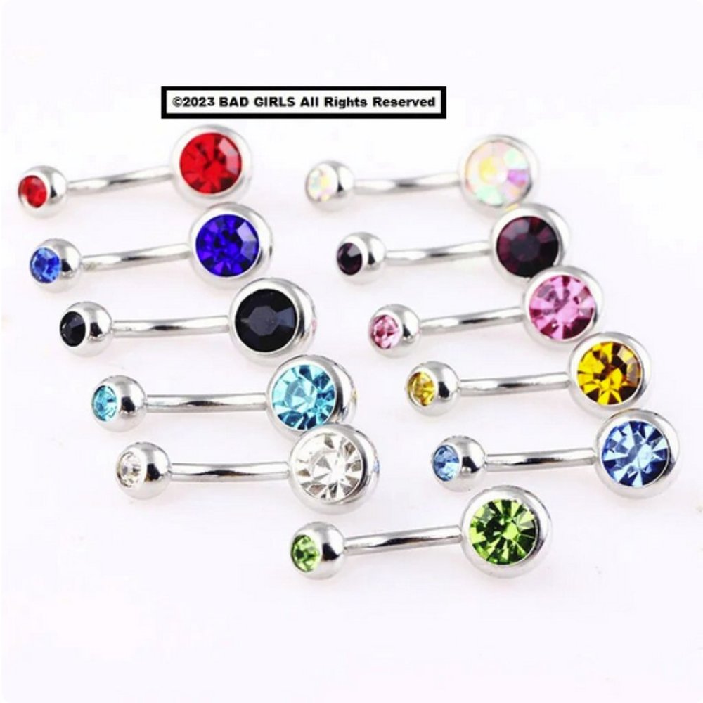 925 Sterling Silver Classic Navel Belly Ring